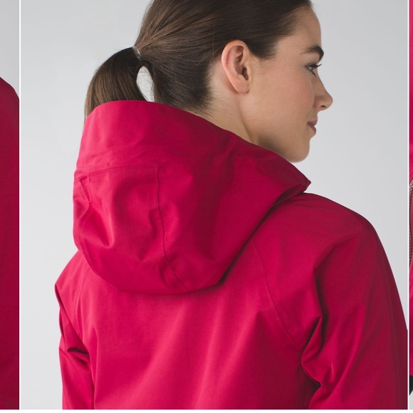 Lululemon Definitely Raining Jacket - cranberry - Picture 4 of 8